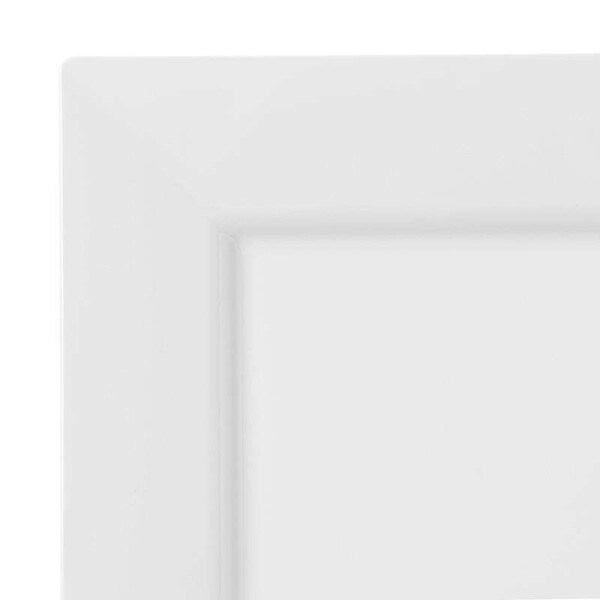 Smarty Had A Party 8" White Square Plastic Appetizer/ Salad Plates (120 Plates), 120PK 6918-CASE - main